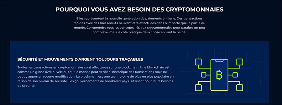 BillionaireSpin Casino cryptomonnaie