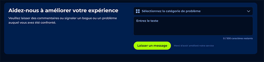 BillionaireSpin Casino service client